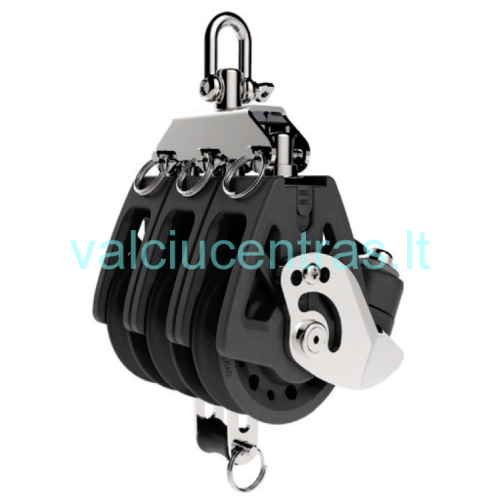 LEWMAR trigubas blokas su blokatoriumi, šekeliu, kilpa 50-72mm